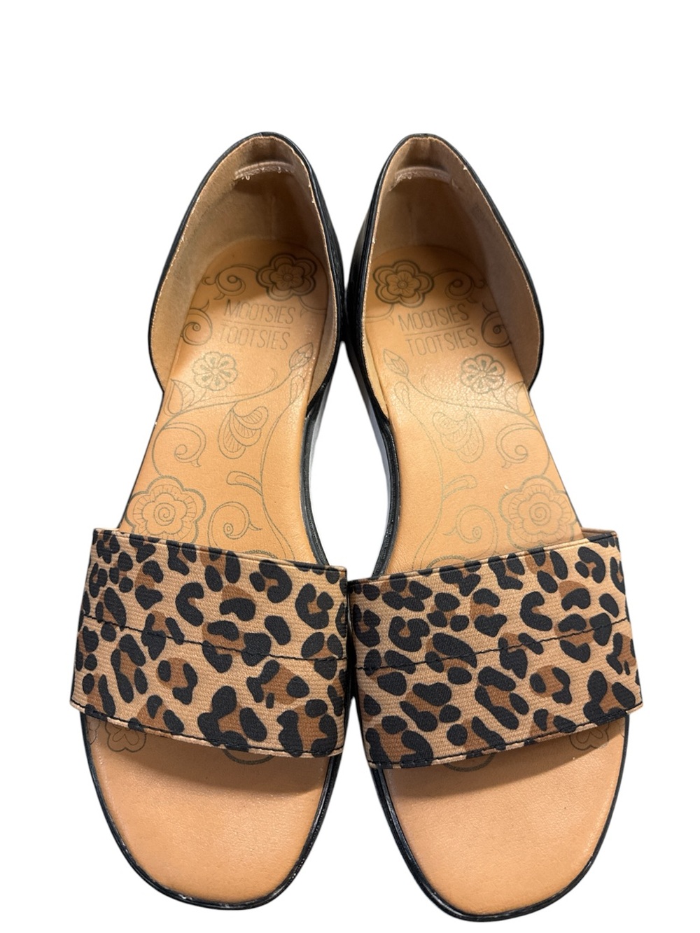 Women’s Leopard and Black Open toe sandals